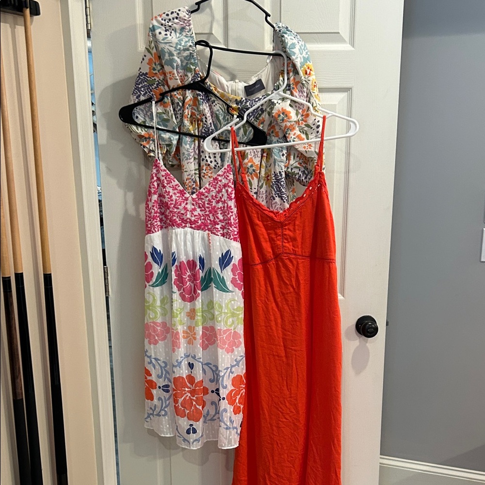 Floral and Red Maxi Dresses. 3 for the price of 1